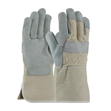 Gray Gauntlet 2X-Large Leather Palm Gloves