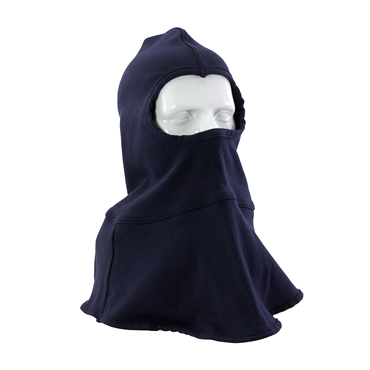 Navy Cotton Nylon One Size Hood