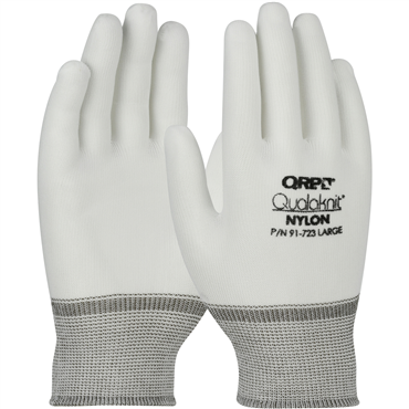 White Knit Wrist Cuff Large General Purpose Gloves