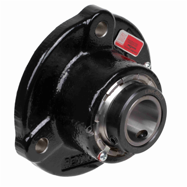 Cast Iron 1 7/16 in Shaft Dia Single Set Collar Spherical Roller Flange Block