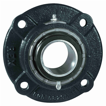 Cast Iron 3 in Shaft Dia Single Set Collar Spherical Roller Flange Block