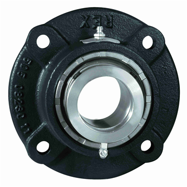 Cast Iron 2 15/16 in Shaft Dia Eccentric Locking Collar Spherical Roller Flange Block