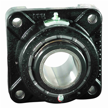 Cast Iron 3 7/16 in Shaft Dia Double Set Collar Spherical Roller Flange Block