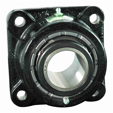 Cast Iron 2 7/16 in Shaft Dia Double Set Collar Spherical Roller Flange Block