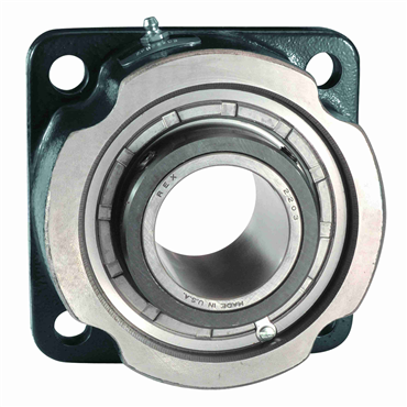 Cast Iron 2 15/16 in Shaft Dia Double Set Collar Spherical Roller Flange Block
