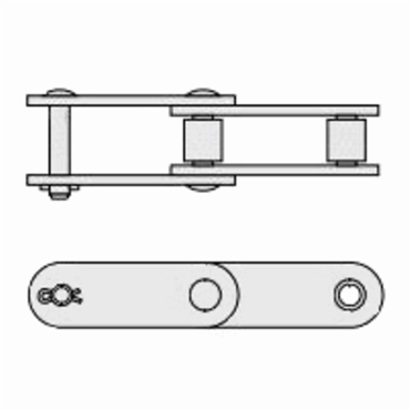 Carbon Steel 1 in Chain Pitch Roller Chain