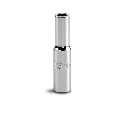 1/4 in Drive Full Polish Deep Length Socket
