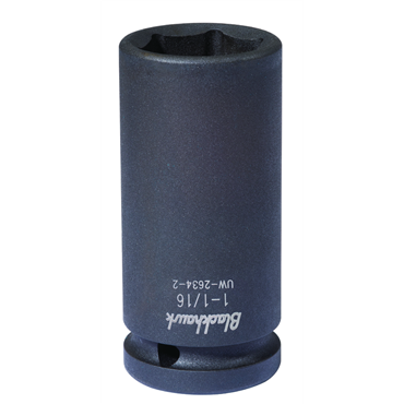 3/4 in Drive Black Oxide Deep Length Socket