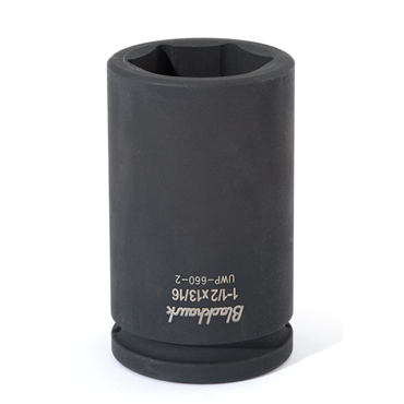 3/4 in Drive Black Oxide Standard Length Socket