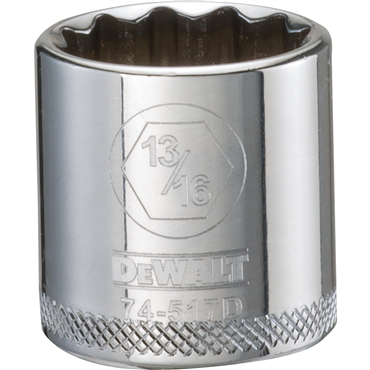 3/8 in Drive Polished Chrome Standard Socket