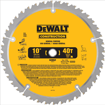 Large Diameter Construction Blades