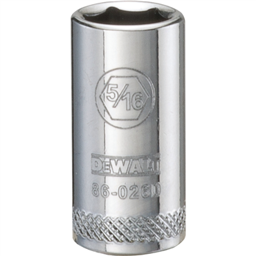 1/4 in Drive Polished Chrome Standard Socket