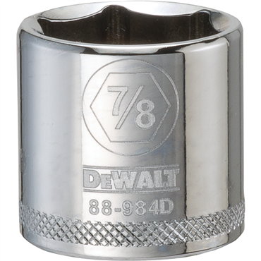 3/8 in Drive Polished Chrome Standard Socket