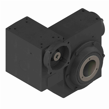 Cast Iron Hollow Bore Output Double Reduction Worm Reducer