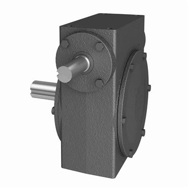 Cast Iron Solid Shaft Output Right Angle Single Reduction Worm Reducer