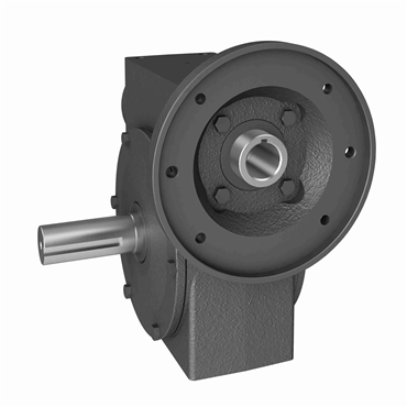 Cast Iron Solid Shaft Output Right Angle Single Reduction Worm Reducer