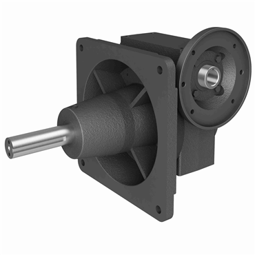 Cast Iron Solid Shaft Output Right Angle Single Reduction Worm Reducer