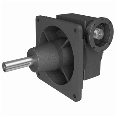 Cast Iron Solid Shaft Output Right Angle Single Reduction Worm Reducer