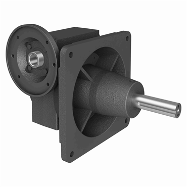 Cast Iron Solid Shaft Output Right Angle Single Reduction Worm Reducer