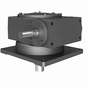 Cast Iron Solid Shaft Output Right Angle Single Reduction Worm Reducer
