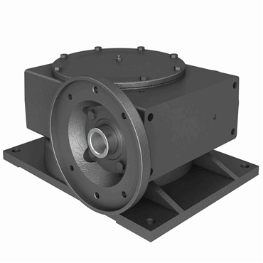 Cast Iron Solid Shaft Output Right Angle Single Reduction Worm Reducer