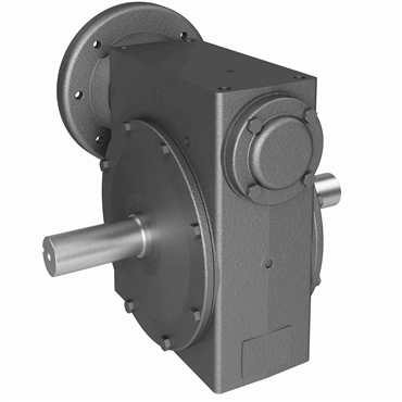 Cast Iron Solid Shaft Output Right Angle Single Reduction Worm Reducer