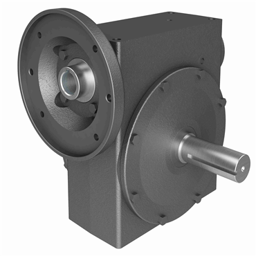 Cast Iron Solid Shaft Output Right Angle Single Reduction Worm Reducer