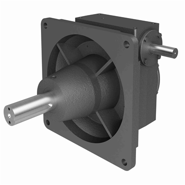 Cast Iron Solid Shaft Output Right Angle Single Reduction Worm Reducer