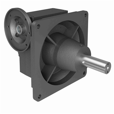 Cast Iron Solid Shaft Output Right Angle Single Reduction Worm Reducer