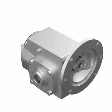 HERA Stainless Steel Hollow Bore Double Reduction Helical Hypoid Reducer