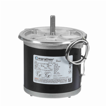 0.17 Hp 60 Hz 1800 rpm Open Air Over Single Phase Fan and Blower Motor