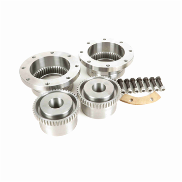 Medium Carbon Steel Fasts Style Size 5.5 Exposed Rough Bore Gear Coupling