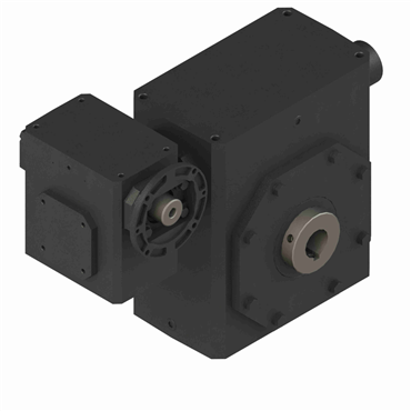 Cast Iron Hollow Bore Output Double Reduction Worm Reducer