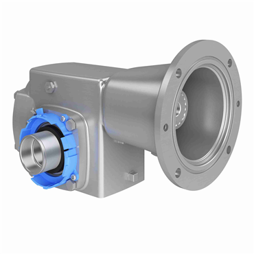 HERA Stainless Steel Hollow Bore Double Reduction Helical Hypoid Reducer