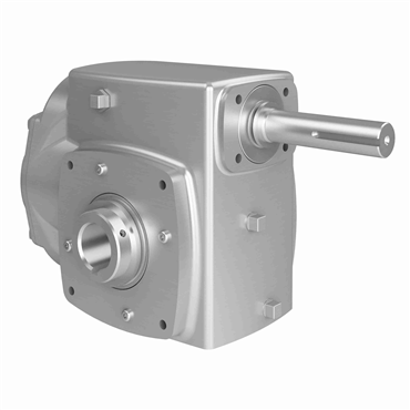 HERA Stainless Steel Hollow Bore Double Reduction Helical Hypoid Reducer