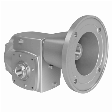 HERA Stainless Steel Hollow Bore Double Reduction Helical Hypoid Reducer