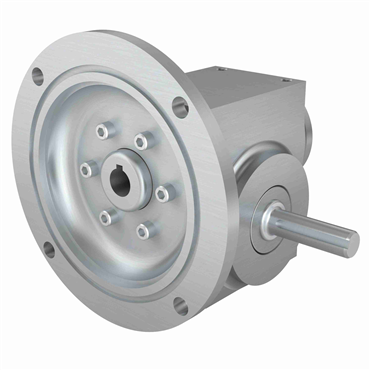 Stainless Steel Shaft Output Right Angle Washdown Worm Reducer