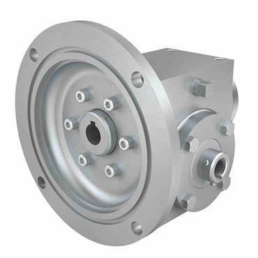 Stainless Steel Hollow Bore Output Right Angle Washdown Worm Reducer