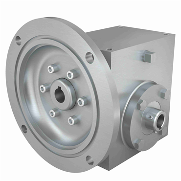 Stainless Steel Hollow Bore Output Right Angle Washdown Worm Reducer