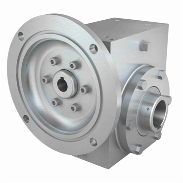 Stainless Steel Hollow Bore Output Right Angle Washdown Worm Reducer