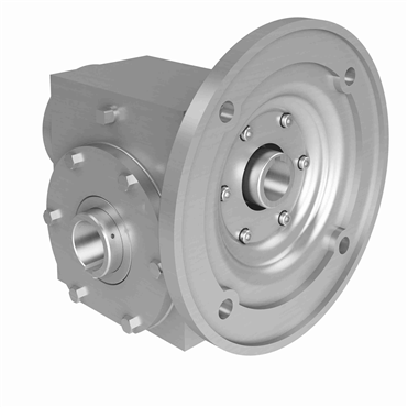 Stainless Steel Hollow Bore Output Right Angle Washdown Worm Reducer