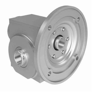 Stainless Steel Hollow Bore Output Right Angle Washdown Worm Reducer