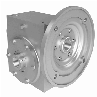 Stainless Steel Hollow Bore Output Right Angle Washdown Worm Reducer