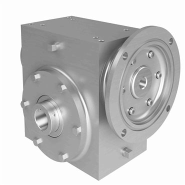 Stainless Steel Hollow Bore Output Right Angle Washdown Worm Reducer