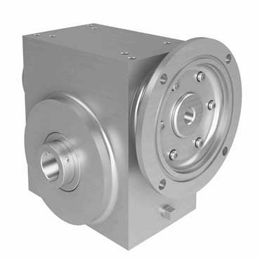 Stainless Steel Hollow Bore Output Right Angle Washdown Worm Reducer