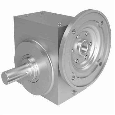 Stainless Steel Shaft Output Right Angle Washdown Worm Reducer
