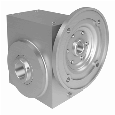 Stainless Steel Hollow Bore Output Right Angle Washdown Worm Reducer