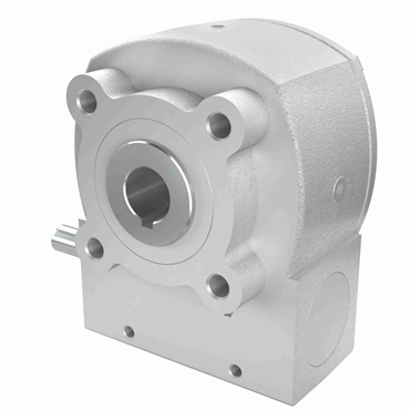 Aluminum Hollow Bore Output Right Angle Single Reduction Worm Reducer