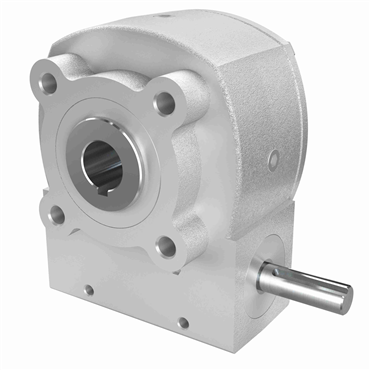 Aluminum Hollow Bore Output Right Angle Single Reduction Worm Reducer