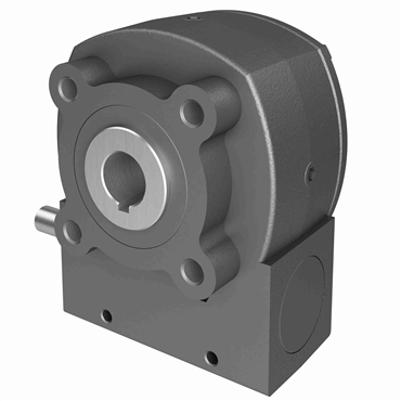 Cast Iron Hollow Bore Output Right Angle Single Reduction Worm Reducer